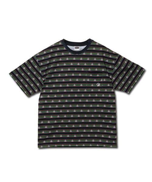Chocolate Jesus (チョコレートジーザス )の「CJ BENEFIT BORDER SS TEE(Tシャツ/カットソー・メンズ・グリーン/ブラック・X-LARGE/LARGE/MEDIUM)」の1枚目の写真