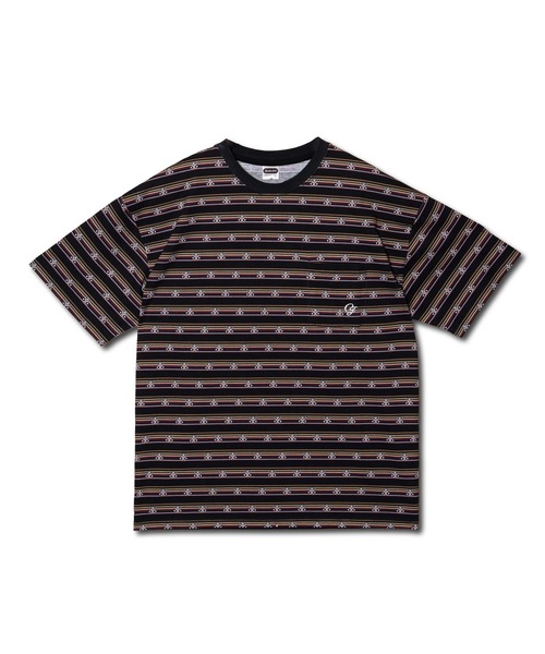 Chocolate Jesus (チョコレートジーザス )の「CJ BENEFIT BORDER SS TEE(Tシャツ/カットソー・メンズ・グリーン/ブラック・X-LARGE/LARGE/MEDIUM)」の2枚目の写真