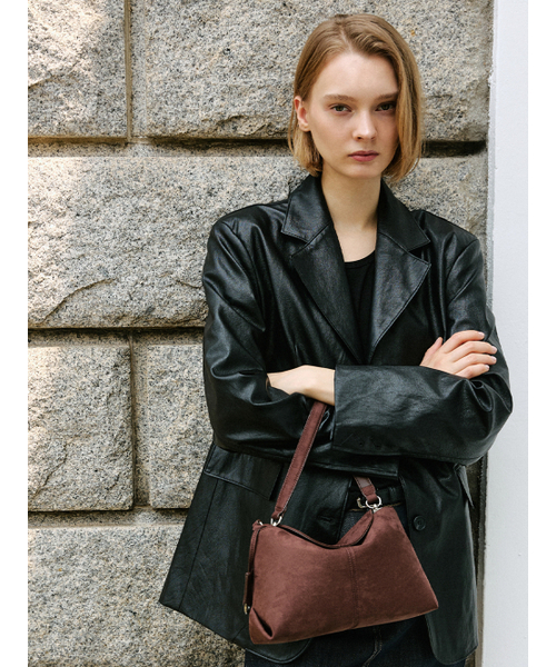 MOREMORR(モアモル)の「MOVO BAG _ スエードブラウンミニバッグ3way(ショルダーバッグ・レディース・ダークブラウン・FREE)」の16枚目の写真