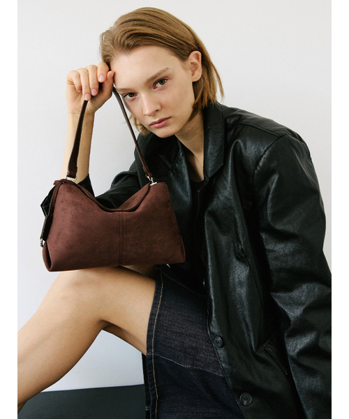 MOREMORR(モアモル)の「MOVO BAG _ スエードブラウンミニバッグ3way(ショルダーバッグ・レディース・ダークブラウン・FREE)」の14枚目の写真