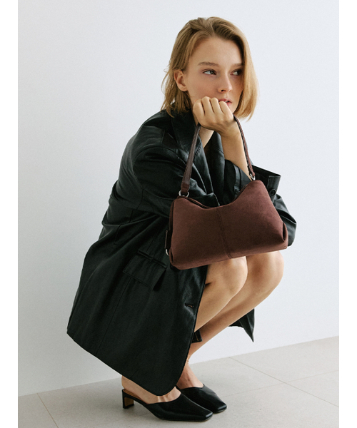 MOREMORR(モアモル)の「MOVO BAG _ スエードブラウンミニバッグ3way(ショルダーバッグ・レディース・ダークブラウン・FREE)」の11枚目の写真
