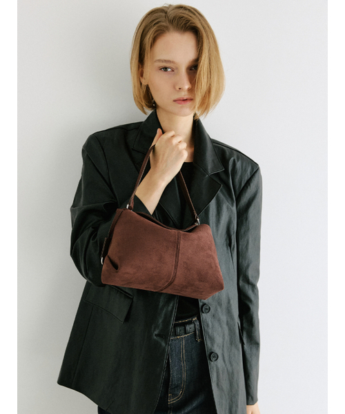 MOREMORR(モアモル)の「MOVO BAG _ スエードブラウンミニバッグ3way(ショルダーバッグ・レディース・ダークブラウン・FREE)」の2枚目の写真