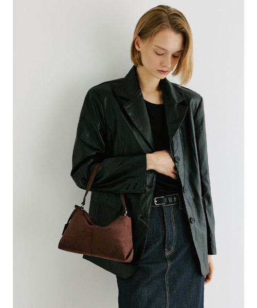 MOREMORR(モアモル)の「MOVO BAG _ スエードブラウンミニバッグ3way(ショルダーバッグ・レディース・ダークブラウン・FREE)」の8枚目の写真