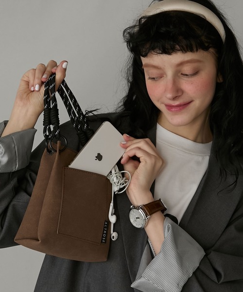 BONLECILL Marche(ボンルシールマルシェ)の「【BONLECILL Marche】2wayパラコードショルダーバッグ(ショルダーバッグ・レディース・アイボリー/ブラック/ブラウン・FREE)」の13枚目の写真