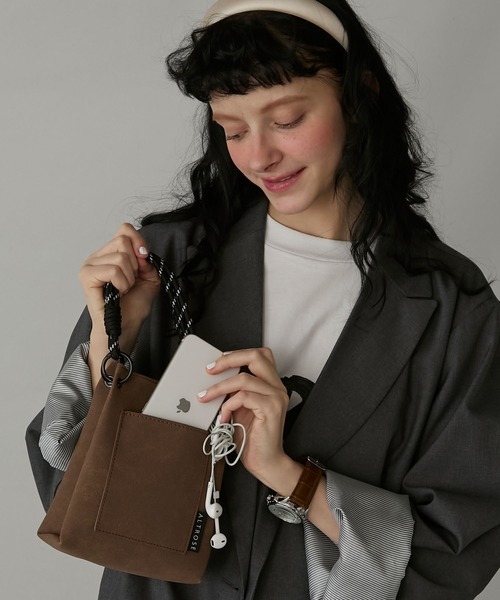 BONLECILL Marche(ボンルシールマルシェ)の「【BONLECILL Marche】2wayパラコードショルダーバッグ(ショルダーバッグ・レディース・アイボリー/ブラック/ブラウン・FREE)」の14枚目の写真