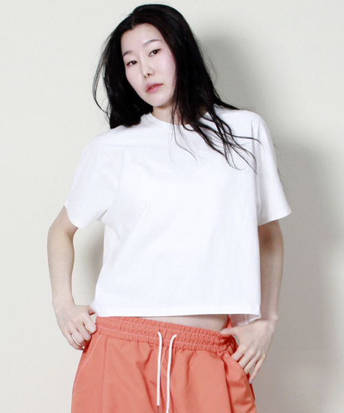 DEMARC(ドゥマーク)の「ソリッドセミクロップフレンチハーフスリーブTシャツアイボリー(Tシャツ/カットソー・レディース・その他・LARGE/MEDIUM)」の10枚目の写真