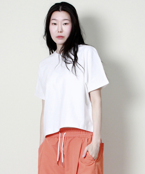 DEMARC(ドゥマーク)の「ソリッドセミクロップフレンチハーフスリーブTシャツアイボリー(Tシャツ/カットソー・レディース・その他・LARGE/MEDIUM)」の11枚目の写真
