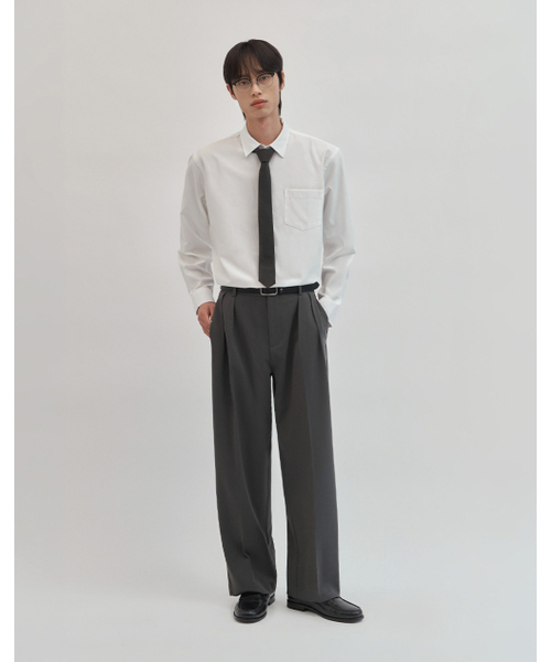 WORK ON BODY OFF（ワークオンボディオフ）の「オーバーサイズコットンオックスフォードシャツ[ホワイト]（シャツ/ブラウス・メンズ・その他・LARGE/MEDIUM/X-LARGE）」の2枚目の写真