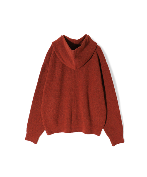 HORLISUN(ホーリーサン)の「Acorn Boucle Hood Knit Cardigan Melange Brick(カーディガン/ボレロ・メンズ・その他・MEDIUM/LARGE)」の3枚目の写真