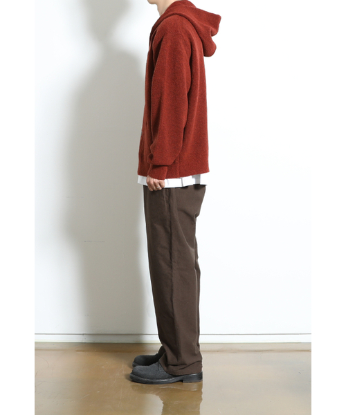HORLISUN(ホーリーサン)の「Acorn Boucle Hood Knit Cardigan Melange Brick(カーディガン/ボレロ・メンズ・その他・MEDIUM/LARGE)」の8枚目の写真