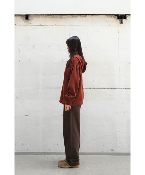 HORLISUN(ホーリーサン)の「Acorn Boucle Hood Knit Cardigan Melange Brick(カーディガン/ボレロ・メンズ・その他・MEDIUM/LARGE)」の12枚目の写真