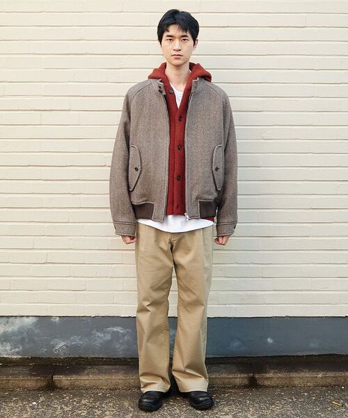 HORLISUN(ホーリーサン)の「Acorn Boucle Hood Knit Cardigan Melange Brick(カーディガン/ボレロ・メンズ・その他・MEDIUM/LARGE)」の16枚目の写真