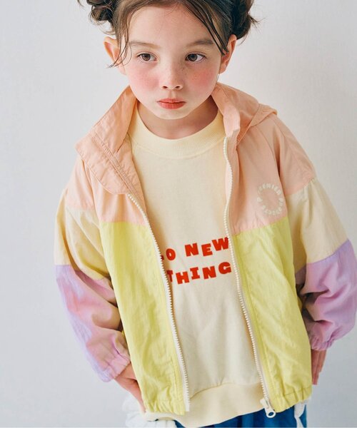 p.premier（ピードットプルミエ）の「マルチカラーウィンドブレーカー（ナイロンジャケット・キッズ・ブルー/ブラック/ベージュ/ピンク/レッド・80/90/100/110/120/130/140）」の5枚目の写真