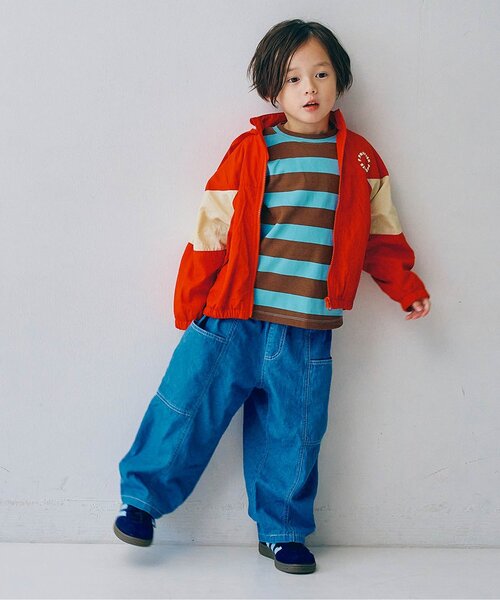 p.premier（ピードットプルミエ）の「マルチカラーウィンドブレーカー（ナイロンジャケット・キッズ・ブルー/ブラック/ベージュ/ピンク/レッド・80/90/100/110/120/130/140）」の14枚目の写真