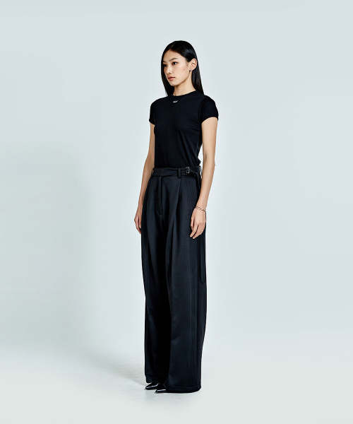 51PERCENT FOR WOMAN(51パーセントフォーウーマン)の「Boyfriend Louver Calm pants - Black (woman)(スラックス・レディース・その他・SMALL/MEDIUM)」の3枚目の写真