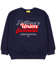 チェリンジガーメンツ 裏毛 オーバーサイズ スウェットTシャツ ネイビー