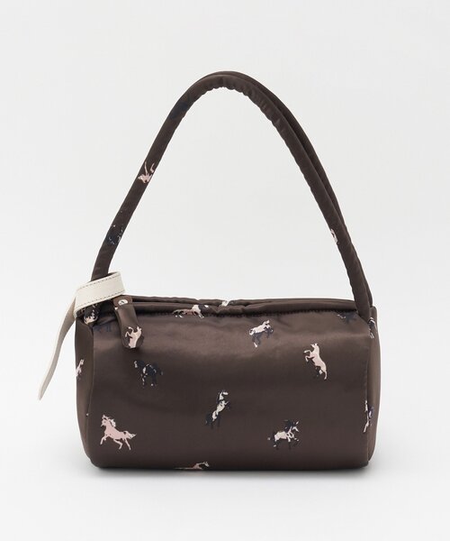 russet（ラシット）の「WOODLANDER ミニボストンバッグ（ボストンバッグ・レディース・ブラウン/ネイビー・FREE）」の3枚目の写真