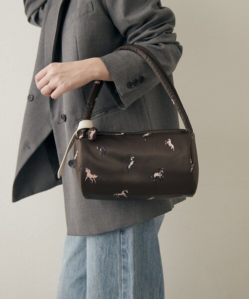 russet（ラシット）の「WOODLANDER ミニボストンバッグ（ボストンバッグ・レディース・ブラウン/ネイビー・FREE）」の10枚目の写真