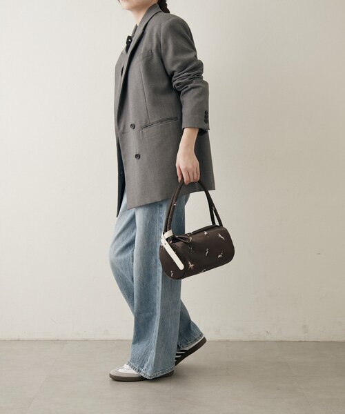 russet（ラシット）の「WOODLANDER ミニボストンバッグ（ボストンバッグ・レディース・ブラウン/ネイビー・FREE）」の12枚目の写真