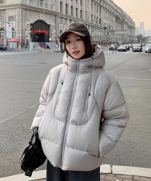   フード付きダウンジャケット セール】フード付き エコダウンジャケット（ダウンジャケット/コート