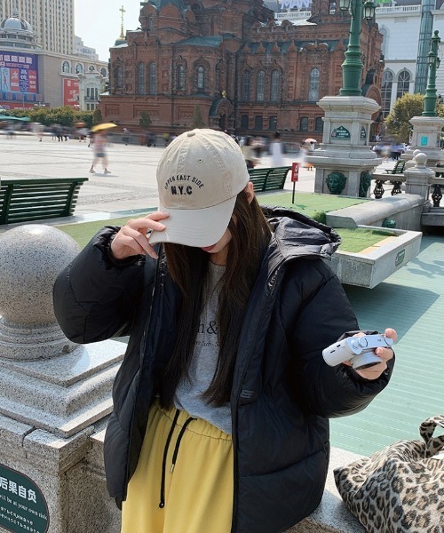 Ritzy(リッツィー)の「フード付き エコダウンジャケット(ダウンジャケット/コート・レディース・ブラック/グレー・M)」の3枚目の写真