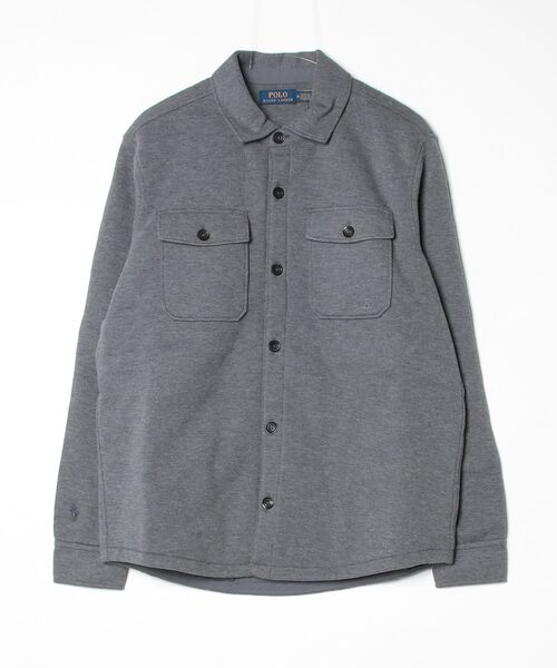 セール】ダブルニット メッシュ シャツ ジャケット（カバーオール