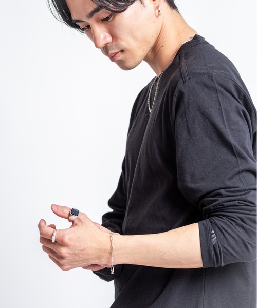 TOM WOOD(トムウッド)の「【TOMWOOD(トムウッド)】Box Bracelet シルバーブレスレット ユニセックス(ブレスレット・レディース・シルバー・7.5inch/6.5inch)」の2枚目の写真