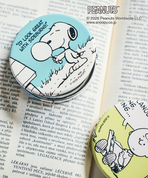 PEANUTS/コンパクトミラー/634389（手鏡/メイクミラー）｜GLOBAL WORK