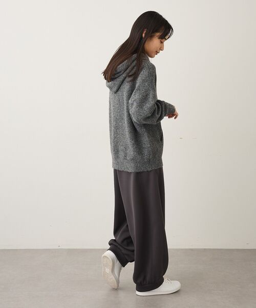 CRAFT STANDARD BOUTIQUE（クラフトスタンダードブティック）の「起毛ニットフーディ（ニット/セーター・レディース・グレー/ベージュ・FREE）」の11枚目の写真