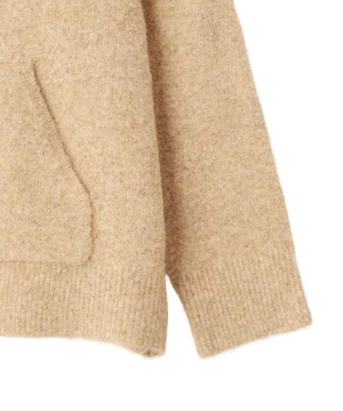 CRAFT STANDARD BOUTIQUE（クラフトスタンダードブティック）の「起毛ニットフーディ（ニット/セーター・レディース・グレー/ベージュ・FREE）」の21枚目の写真