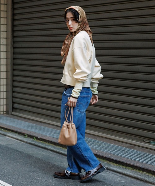 GEORGE'S（ジョージズ）の「サカリバカーディガン（カーディガン/ボレロ・レディース・チャコールグレー/グレー/レッド/オフホワイト・FREE）」の7枚目の写真