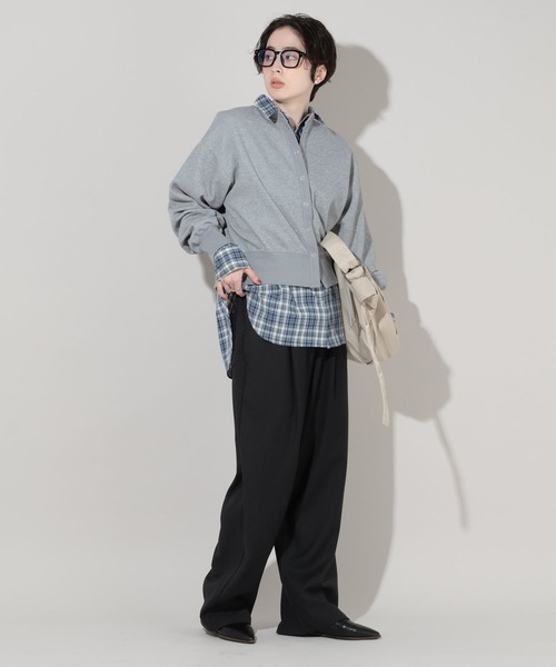 GEORGE'S（ジョージズ）の「サカリバカーディガン（カーディガン/ボレロ・レディース・チャコールグレー/グレー/レッド/オフホワイト・FREE）」の18枚目の写真