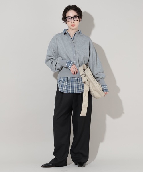 GEORGE'S（ジョージズ）の「サカリバカーディガン（カーディガン/ボレロ・レディース・チャコールグレー/グレー/レッド/オフホワイト・FREE）」の19枚目の写真