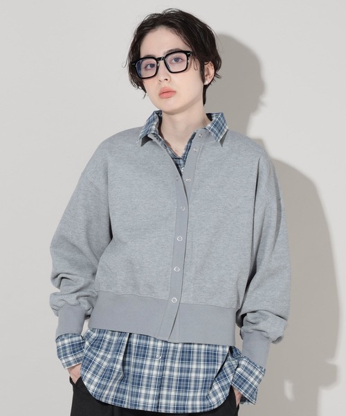 GEORGE'S（ジョージズ）の「サカリバカーディガン（カーディガン/ボレロ・レディース・チャコールグレー/グレー/レッド/オフホワイト・FREE）」の20枚目の写真