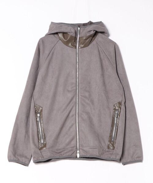 MMMM(エムエムエムエム)の「【RS】【MMMM】バックサイドフリース スウェード ZIPパーカー(パーカー・メンズ・グレー・LARGE)」の1枚目の写真
