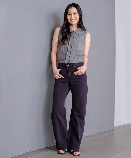 Levi's（リーバイス）の「Levi's/リーバイス スーパーソフト ミニ ラッフル ベスト トップ（ベスト・レディース・グレー・XS/S/M）」の11枚目の写真