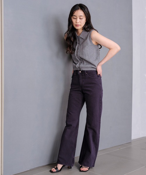 Levi's（リーバイス）の「Levi's/リーバイス スーパーソフト ミニ ラッフル ベスト トップ（ベスト・レディース・グレー・XS/S/M）」の10枚目の写真