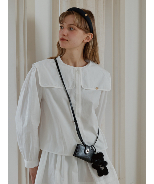 ANOETIC(アノエティック)の「ANC BUCKLE ACCORDION BAG_BLACK(メッセンジャーバッグ・レディース・ブラック・FREE)」の2枚目の写真