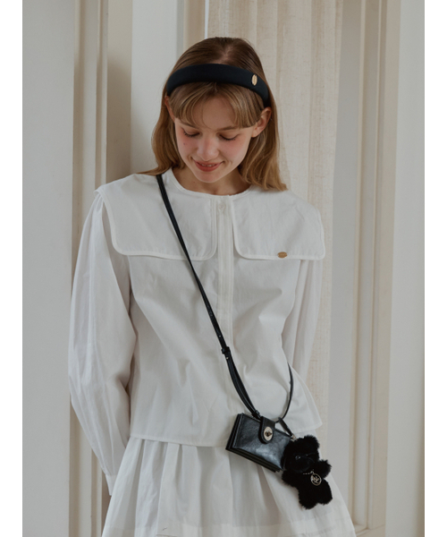 ANOETIC(アノエティック)の「ANC BUCKLE ACCORDION BAG_BLACK(メッセンジャーバッグ・レディース・ブラック・FREE)」の3枚目の写真