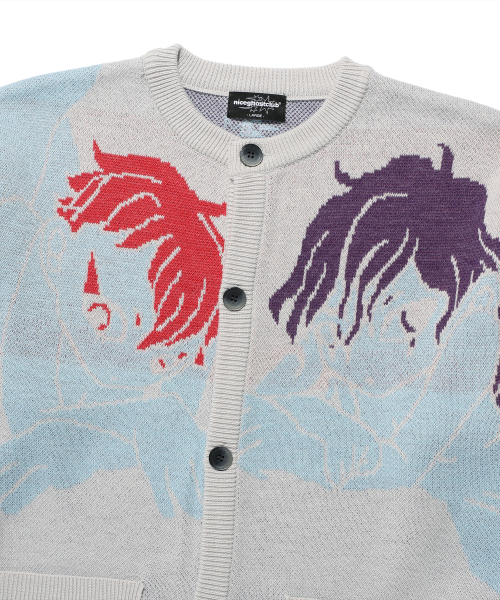 NICE GHOST CLUB(ナイスゴーストクラブ)の「ANGELS KNIT CARDIGAN_GREY(NG2FSUK681A)(カーディガン/ボレロ・レディース・グレー・S/L/M)」の4枚目の写真