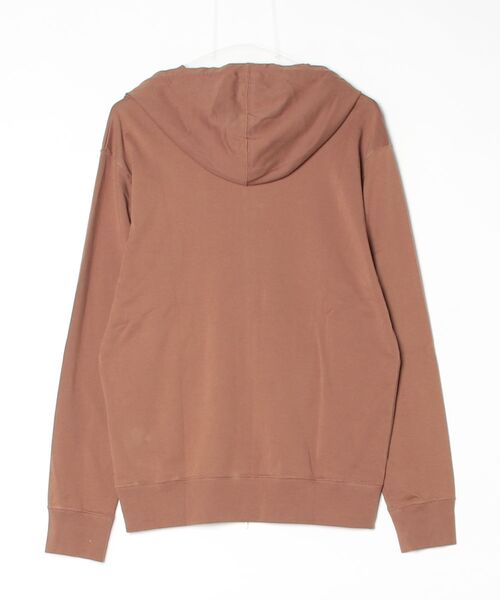 three dots（スリードッツ）の「ブラッシュドリブ ダブルフーディ（パーカー・メンズ・ブラウン系その他・SMALL/MEDIUM/LARGE）」の2枚目の写真