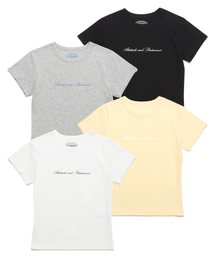 TTUDEMENT（トュードメント）の「[2PACK] FITTED HALF T-SHIRT_4Color（Tシャツ/カットソー）」