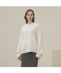 Wool Hoodie Knit _Ivory
