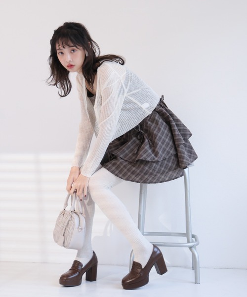 VIVIAN(ヴィヴィアン)の「厚底プラットフォームローファーパンプス ZOZOTOWN+オフィシャルサイト限定商品(パンプス・レディース・ブラウン/ブラック・M/S/L)」の15枚目の写真
