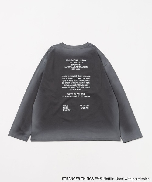 STRANGER THINGS】コラボ スプレーアソートロングTシャツ（Tシャツ