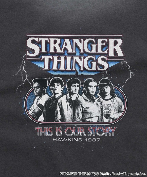 niko and …. 【STRANGER THINGS】ロングTシャツ STRANGER THINGS】コラボ スプレーアソートロングTシャツ（Tシャツ