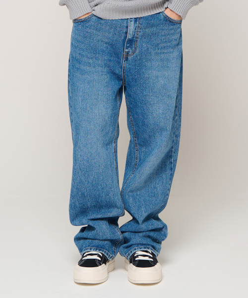 CARGOBROS(カーゴブロス)の「セミワイドデニムパンツ(濃紺)(デニムパンツ・メンズ・その他・S/M/L)」の2枚目の写真