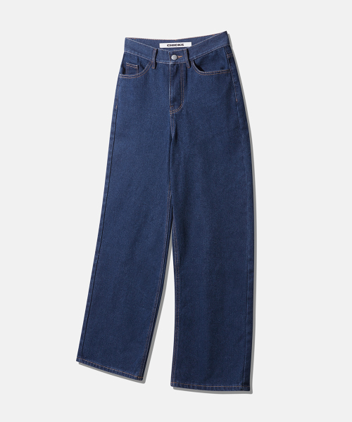 CHICKS（チックス）の「セミワイドストレートデニムパンツ中青（デニムパンツ・レディース・その他・S/M/L/XL）」の5枚目の写真