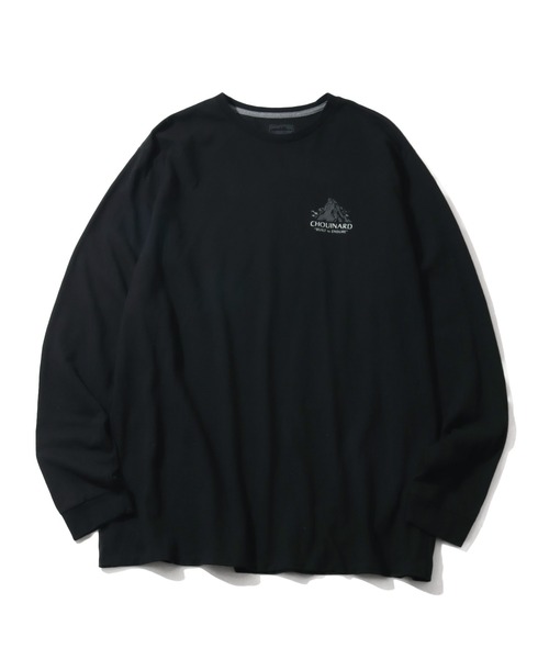 patagonia（パタゴニア）の「【Patagonia/パタゴニア】Long-sleeved Chouinard Crest Responsibili-Tee/ロングスリーブ シュイナード クレスト レスポンシビリティーTシャツ（Tシャツ/カットソー・メンズ・ブラック/グレー・M/XL/S/L）」の3枚目の写真