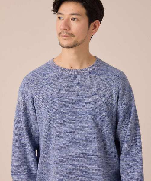 TAKEO KIKUCHI(タケオキクチ)の「【洗える】カラースプリングニット(ニット/セーター・メンズ・グリーン系/ブルー/ライトグレー/オレンジ・04/03/02)」の21枚目の写真